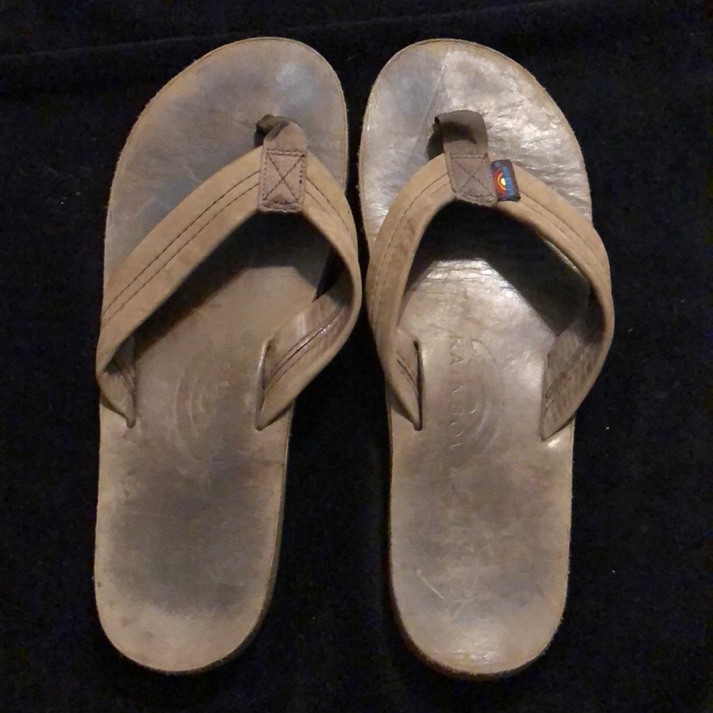 Rainbow Flip Flops
